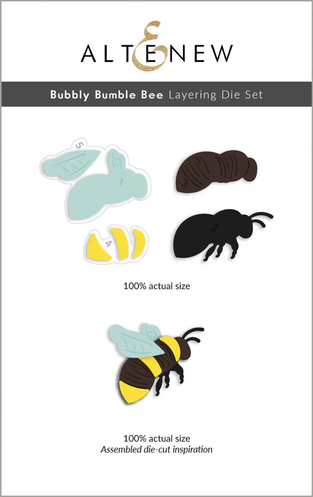 Bubbly Bumble Bee Layering Die Set