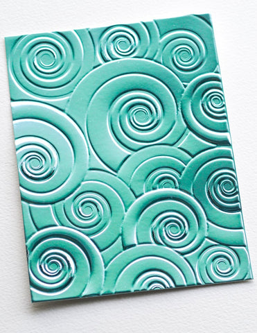 Spiral Delight 3D Embossing Folder