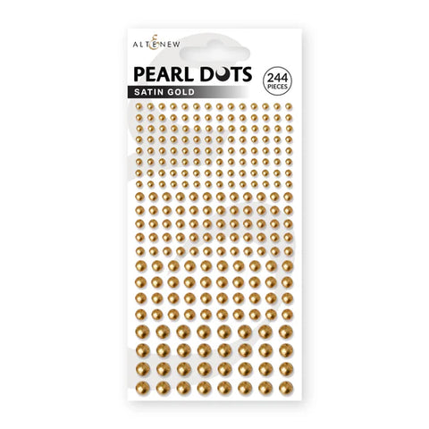 Satin Gold Pearl Dots