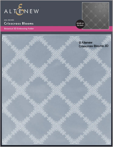 Crisscross Blooms 3D Embossing Folder