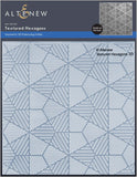 Textured Hexagons 3D Embossing Folder