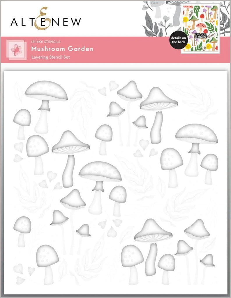 Mushroom Garden Layering Stencil Set (4 in 1)