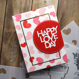 Happy Love Day Stencil Pack (4 qty; 6 x 9)