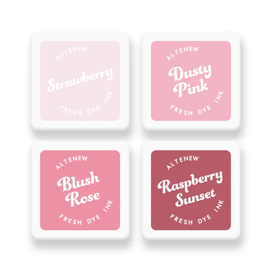 Blushberry Bliss Fresh Dye Ink Mini Cube Set