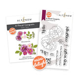 Mini Delight: A Floral Congrats Stamp & Die Set