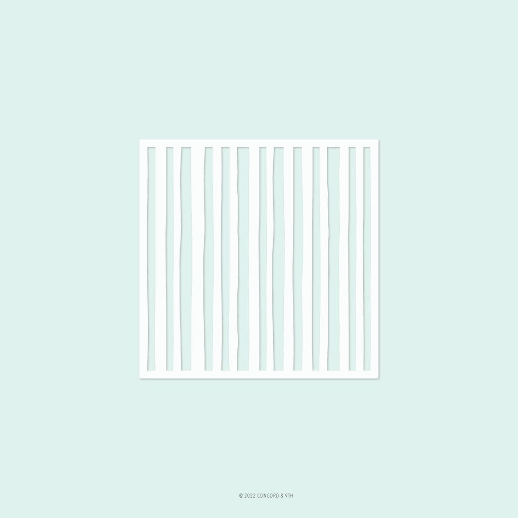 Quirky Stripe Stencil (1 stencil; 6 x 6)