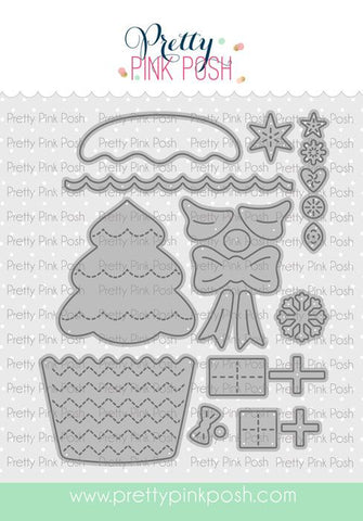 Big Christmas Cupcake Die Set