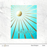 Here Comes the Sun Hot Foil Plate