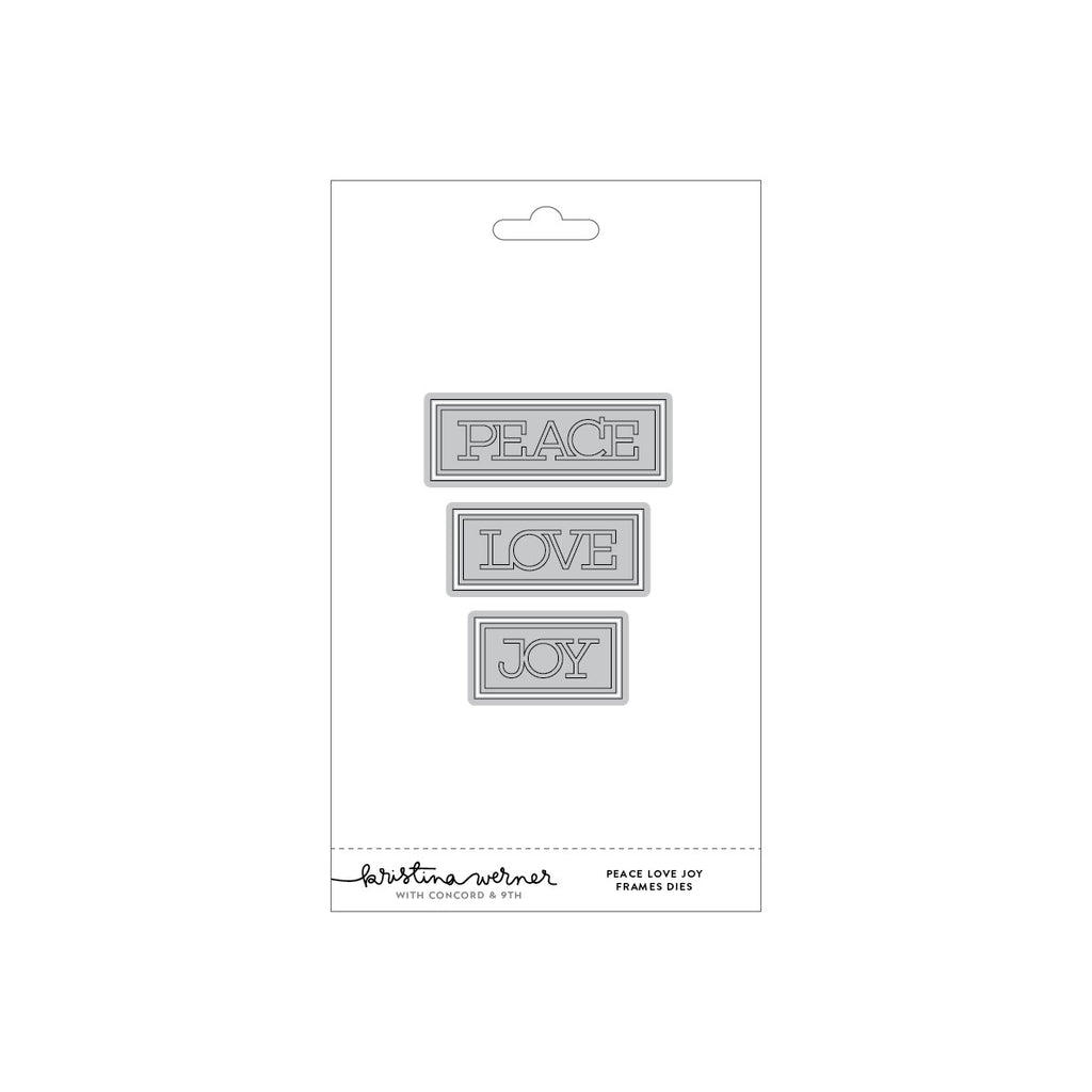 Peace Love Joy Frames Dies (set of 6)