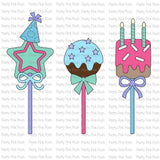 Birthday Cake Pops Die Set