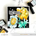 Stencil Art: White Cap Peonies & Add-on Die Bundle