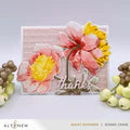 Stencil Art: White Cap Peonies & Add-on Die Bundle