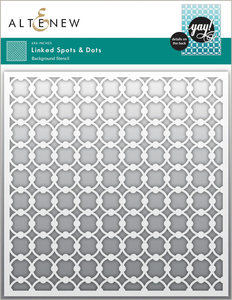 Linked Spots & Dots Background Stencil