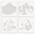 Majestic Mountains Layering Stencil Set (4 in 1)