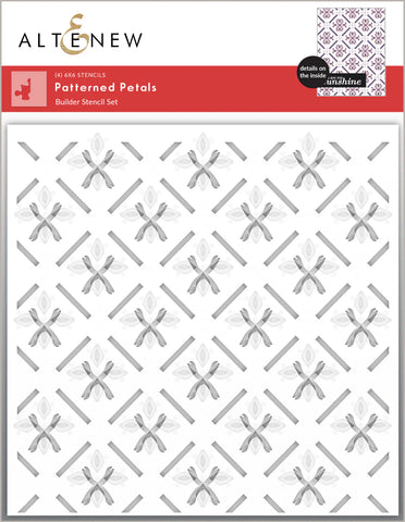 Patterned Petals Stencil Set (4 in 1)