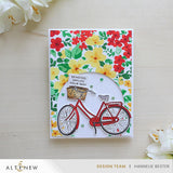 Stencil Art: Ditsy Flowers Wallpaper Layering Stencil Set (7 in 1)