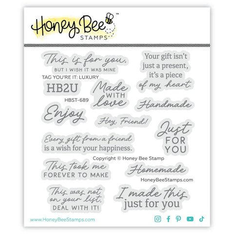 Tag You're It: Luxury 4x4 Stamp Set