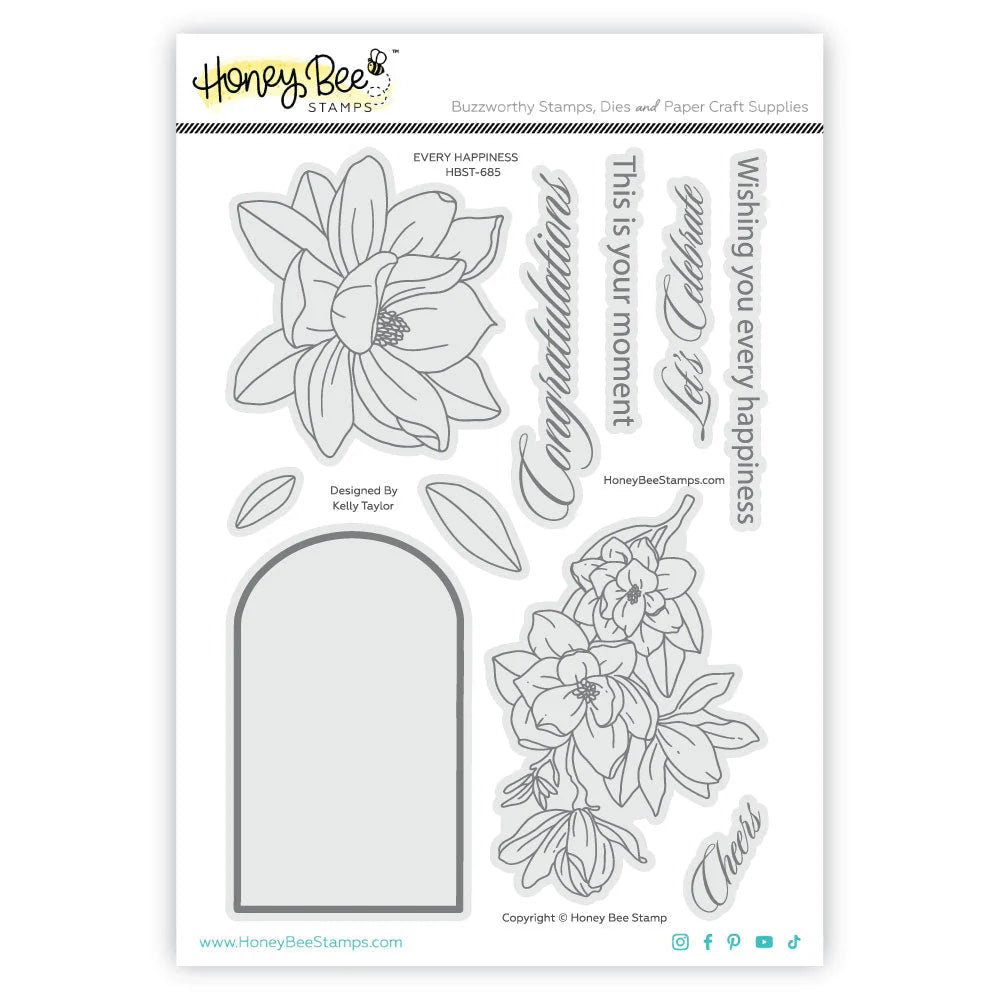 Every Happiness 6x8 Stamp Set