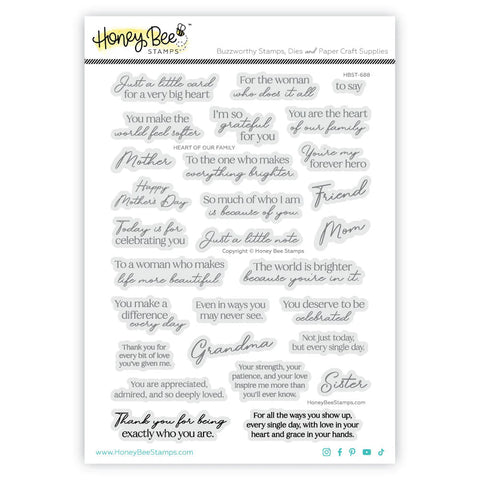 Heart Of Our Family 6x8 Stamp Set