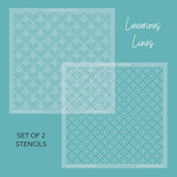 Luxurious Lines Background Stencil (Set Of 2)