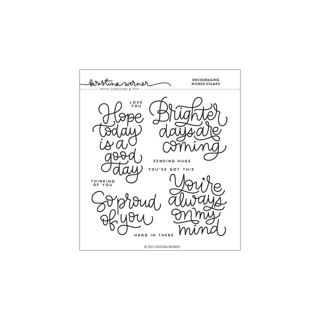 Encouraging Words Stamp Set (6 x 6)