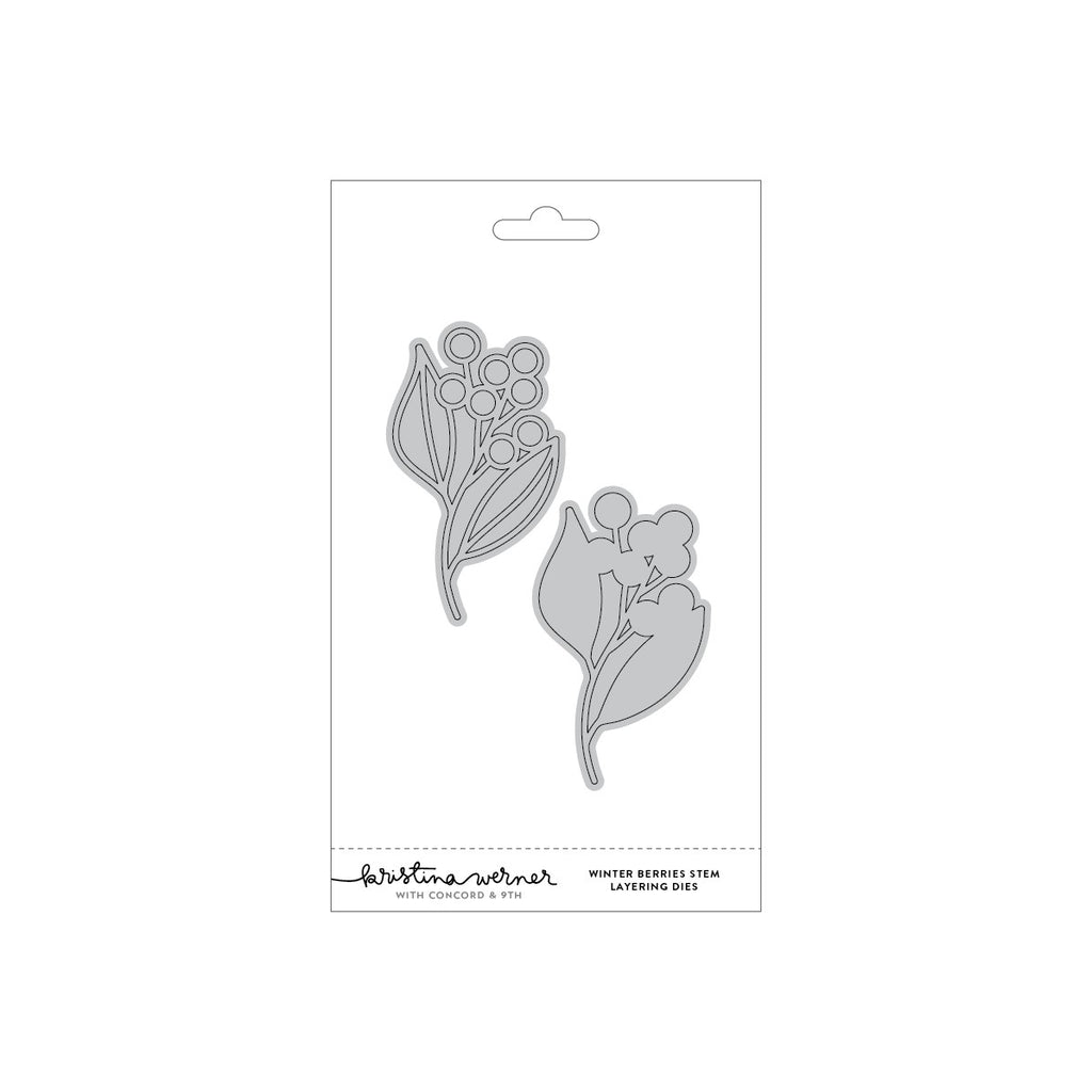 Winter Berries Stem Layering Dies (set of 2)