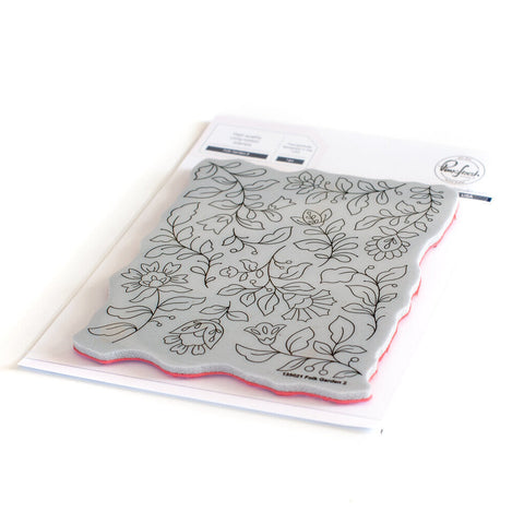 Folk Garden 2 cling stamp - RETIRING