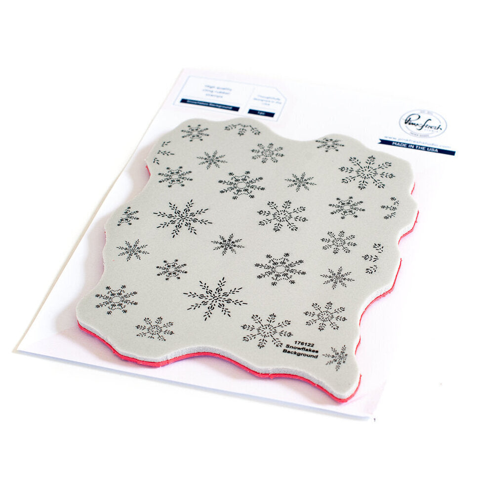 Snowflakes Background stamp - RETIRING