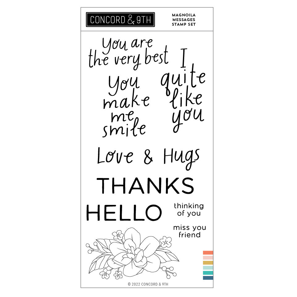 Magnolia Messages Stamp Set (4x8)