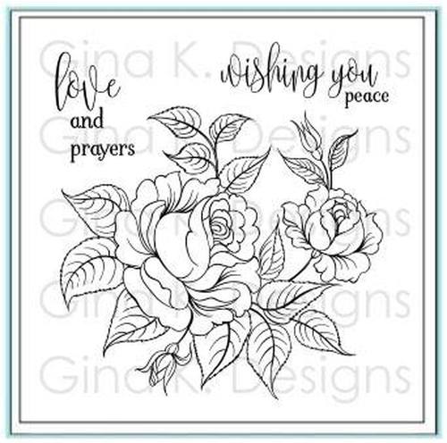 Peaceful Roses - Mini Stamp Set