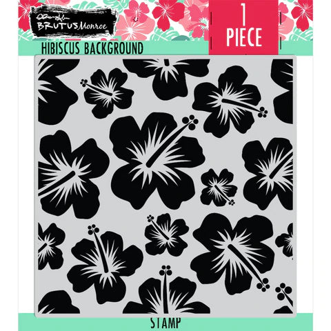 Hibiscus 6x6 Background Stamp*