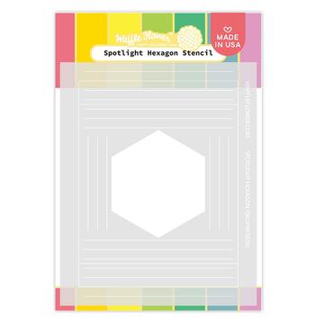 Spotlight Hexagon Stencil