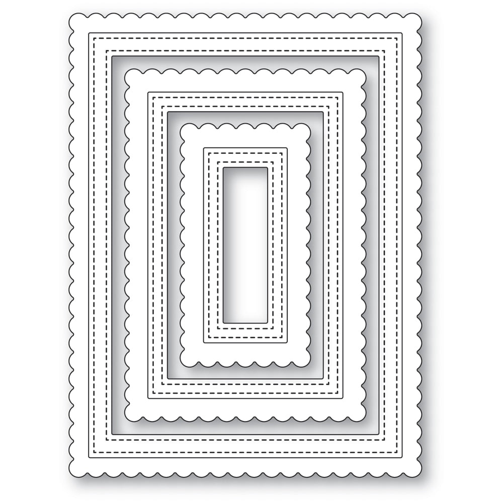 Scalloped Stitch Frames Craft Die