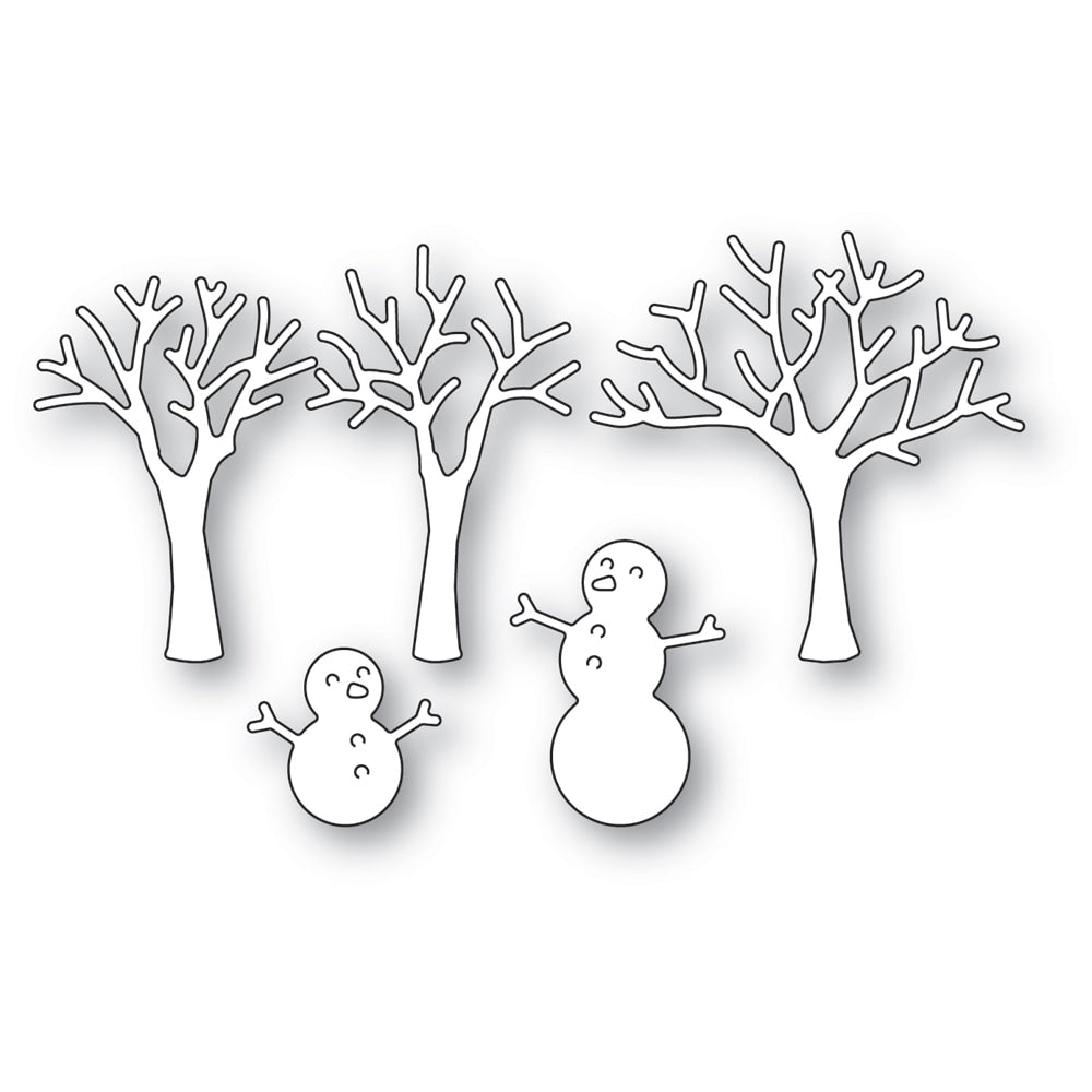 Snowman and Trees Craft Die