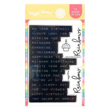 Labelmaker Rainbows Stamp Set