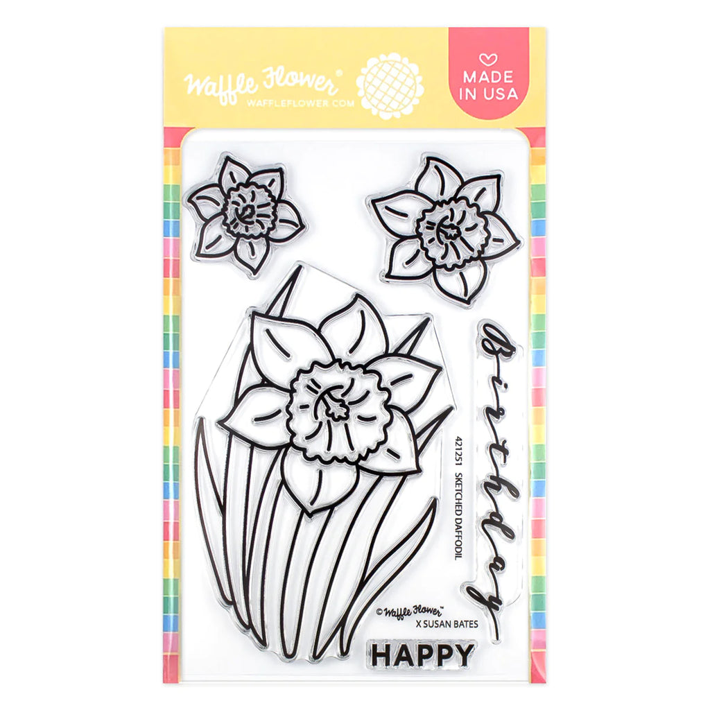 Sketched Daffodil Stamp Set