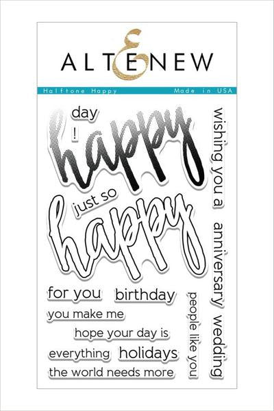Halftone Happy Stamp Set - RETIRING