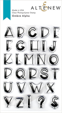 Ombre Alpha Stamp Set