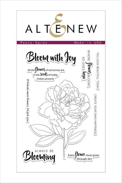 Peony Spray Stamp Set - RETIRING