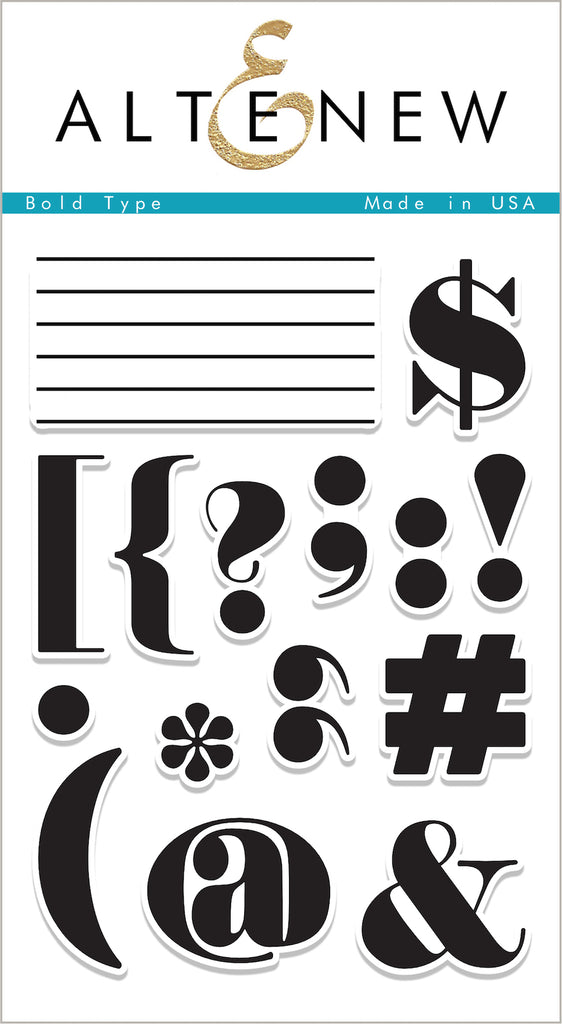 Bold Type Stamp Set - RETIRING