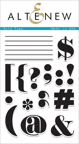 Bold Type Stamp Set - RETIRING