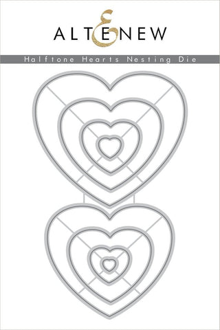 Halftone Hearts Nesting Die Set