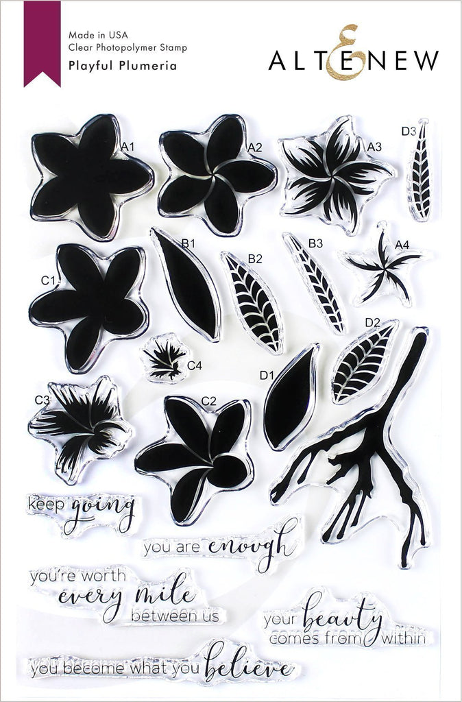 Playful Plumeria Stamp Set - RETIRING
