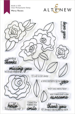 Wavy Roses Stamp Set - RETIRING