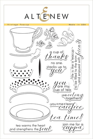Vintage Teacups Stamp Set