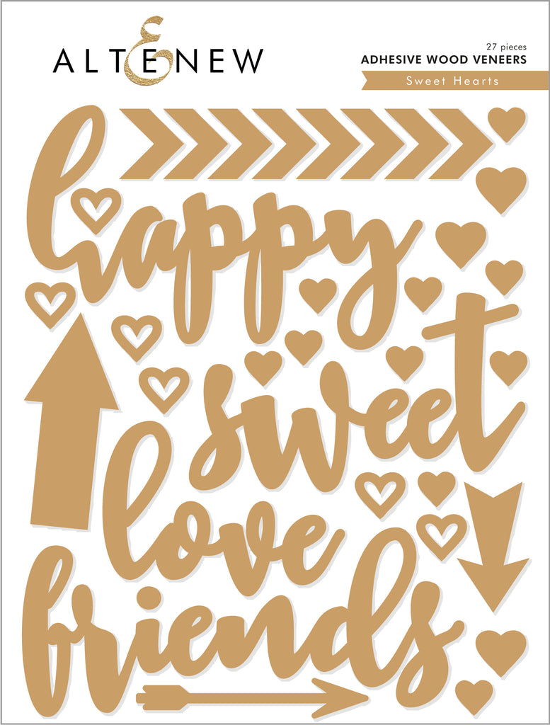 Sweet Hearts Adhesive Wood Veneers*