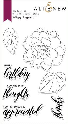 Wispy Begonia Stamp Set - RETIRING