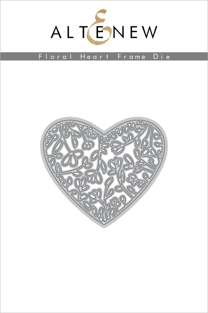 Floral Heart Frame Die
