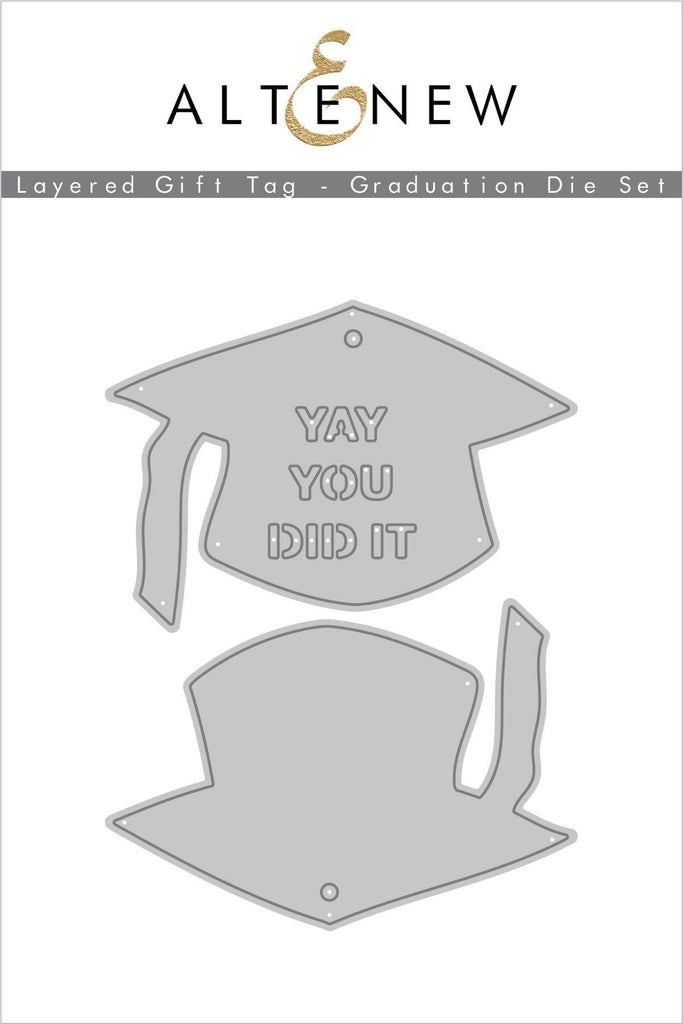 Layered Gift Tag - Graduation Die Set - RETIRING