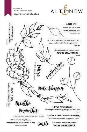Inspirational Quotes Stamp Set